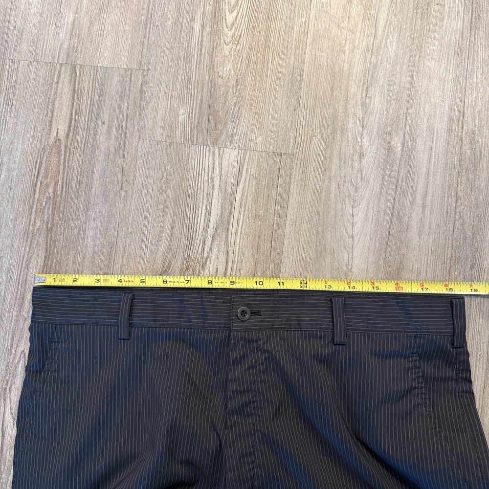 Nike Mens 36/34 Dri Fit Golf Pants Pinstripe Black - Picture 9 of 11